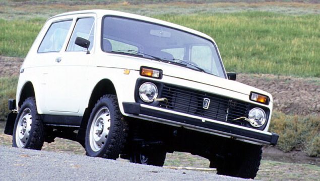 Lada Niva. Presentata nel 1976, è ancora in produzione.