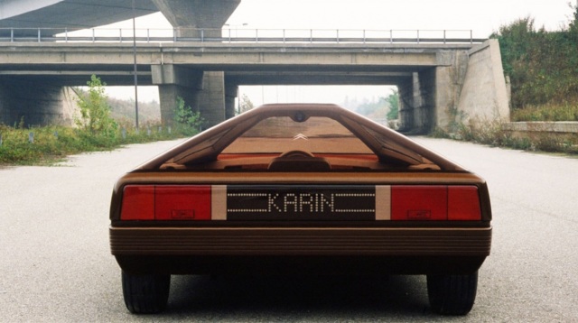 citroen karin è il prototipo creato da citroen nel 1980, con carrozzeria a forma piramidale