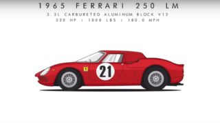 Ferrari 250 LM, 1965. Ha partecipato a Le Mans.